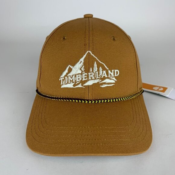Timberland Mens Beige Rope Snapback Hat New - Picture 2 of 5